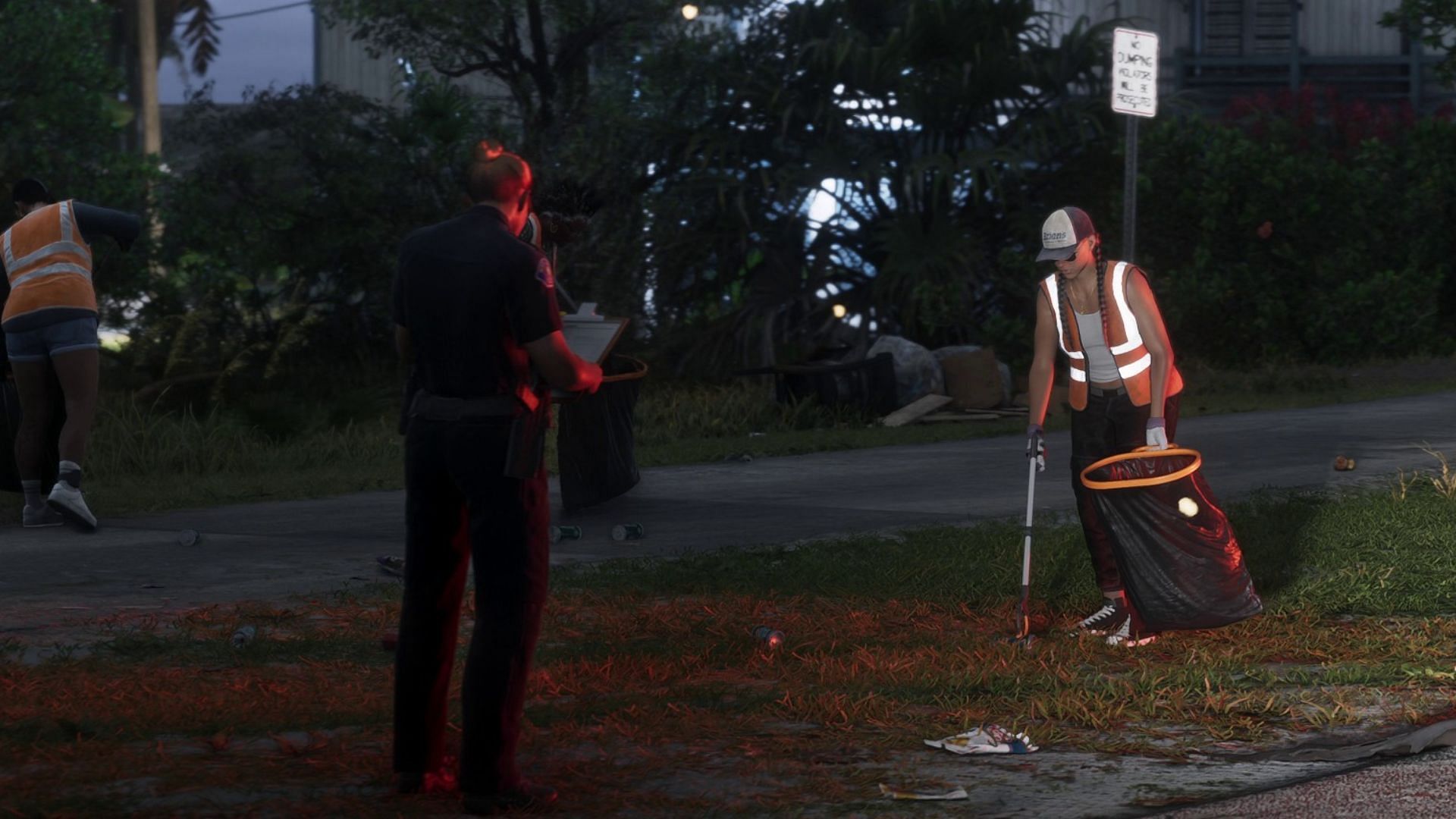 Lucia can be seen working in the streets (Image via Rockstar Games)